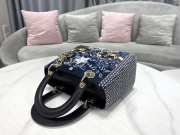 Dior Stars Lady Tarot Beaded Canvas Bag 24x20x11cm - 2