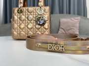 Lady Dior Rose Gold My ABCDior Bag 20x17x8cm - 4