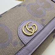 Gucci Ophidia Jumbo GG Crossbody Purse Canvas Leather - 2