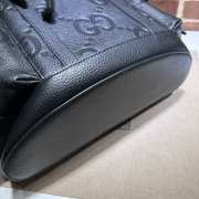 Gucci GG-embossed backpack in black 34x41x12cm - 2