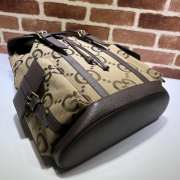 Gucci With Jumbo GG Backpack In Brown 34x42x16cm - 2