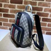 Gucci Ophidia GG small backpack in blue 22x29x15cm - 5