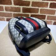 Gucci Ophidia GG small backpack in blue 22x29x15cm - 4