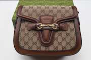 Gucci Beige GG Canvas Lady Web Bag 24x19x7cm - 3