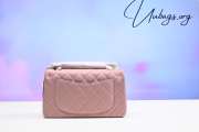 Chanel flap bag with gold buckle in pink 23cm - 4