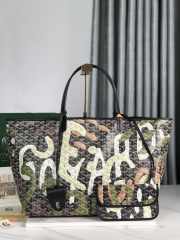 Goyard Saint Louis PM Lettres Camouflage Green & Black Bag - 1