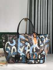 Goyard Saint Louis PM Lettres Camouflage Blue & Black Bag - 1