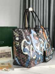 Goyard Saint Louis PM Lettres Camouflage Blue & Black Bag - 2