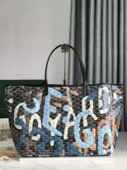 Goyard Saint Louis PM Lettres Camouflage Blue & Black Bag - 6