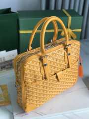 Goyard Ambassade Document Case In Yellow 35×7×27cm - 6