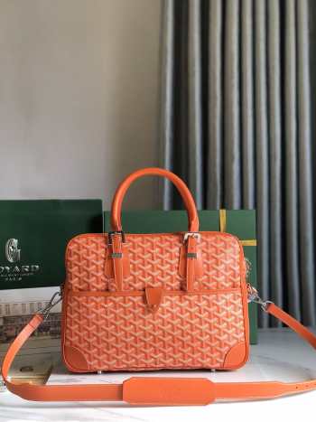 Goyard Ambassade Document Case In Orange 35×7×27cm