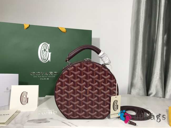 Goyard Goyardine Alto Round Box Bag 02 18x16.5x7cm - 1