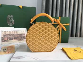 Goyard Goyardine Alto Round Box Bag 05 18x16.5x7cm