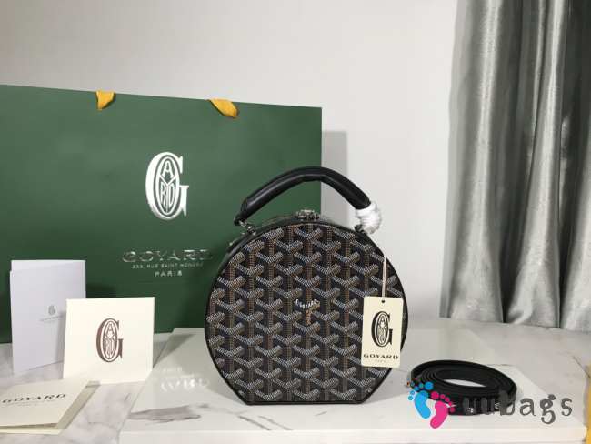 Goyard Goyardine Alto Round Box Bag 06 18x16.5x7cm - 1