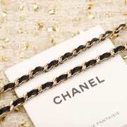 Chanel Metal Calfskin & Stone Beads Necklace - 3