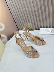 Jimmy Choo Sacora Crystal Embellished High Heel Sandals - 4