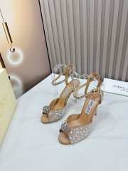 Jimmy Choo Sacora Crystal Embellished High Heel Sandals - 3