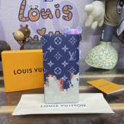 Louis Vuitton wallet blue & green 10x19x2cm - 4