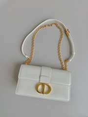 Dior 30 Montaigne East-West Bag Latte Calfskin 21.5x12x6cm - 1