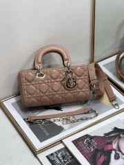 Dior Small Lady D-Joy Bag In Brown 22.5x12x4cm - 2