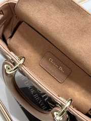 Dior Small Lady D-Joy Bag In Brown 22.5x12x4cm - 5