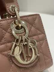 Dior Small Lady D-Joy Bag In Brown 16x5x9cm - 4