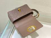 Dior Caro Peony Pink Supple Cannage Calfskin Bag 20x12x7cm - 6