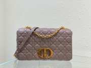 Dior Caro Peony Pink Supple Cannage Calfskin Bag 28cm - 1