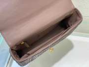 Dior Caro Peony Pink Supple Cannage Calfskin Bag 28cm - 6