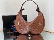 Versace Repeat Shoulder Bag Brown 40x8x28cm - 4