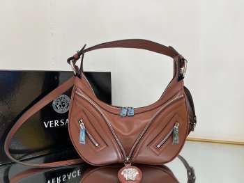 Versace Repeat Shoulder Bag Brown 29x5x18cm