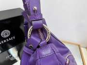 Versace Repeat Shoulder Bag Purple 40x8x28cm - 4