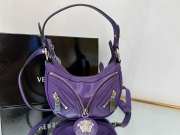 Versace Repeat Shoulder Bag Purple 29x5x18cm - 5