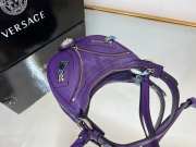 Versace Repeat Shoulder Bag Purple 29x5x18cm - 4