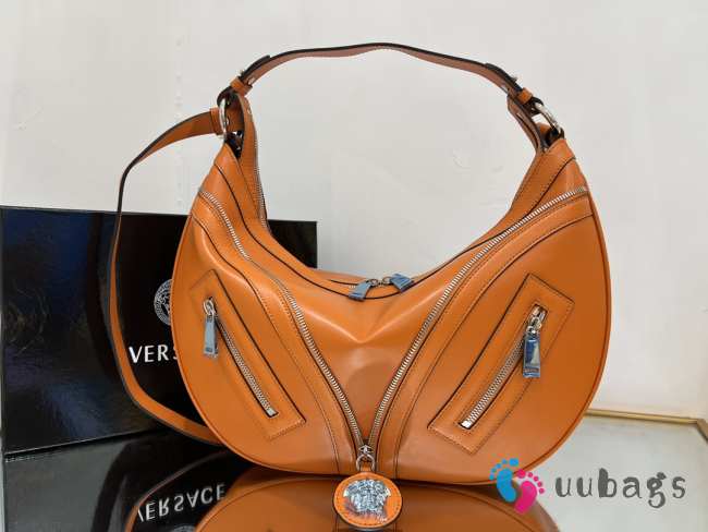 Versace Repeat Shoulder Bag Orange 40x8x28cm - 1