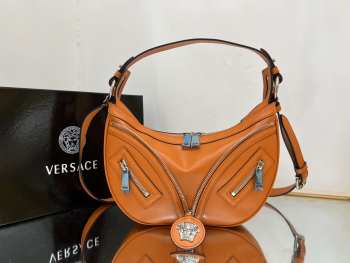 Versace Repeat Shoulder Bag Orange 29x5x18cm