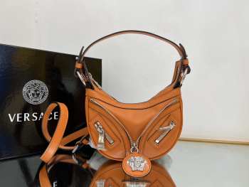 Versace Repeat Shoulder Bag Orange 20x4x13cm