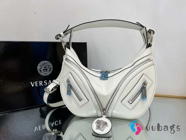 Versace Repeat Shoulder Bag White 29x5x18cm - 1