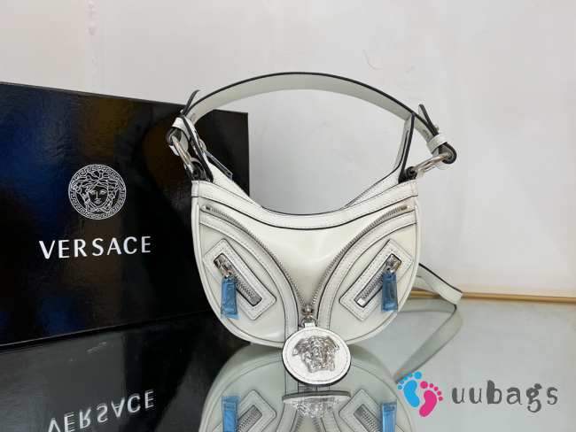 Versace Repeat Shoulder Bag White 20x4x13cm - 1