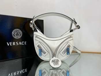 Versace Repeat Shoulder Bag White 20x4x13cm