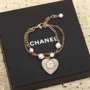 Chanel Love Double C Bracelet Black & White  - 5