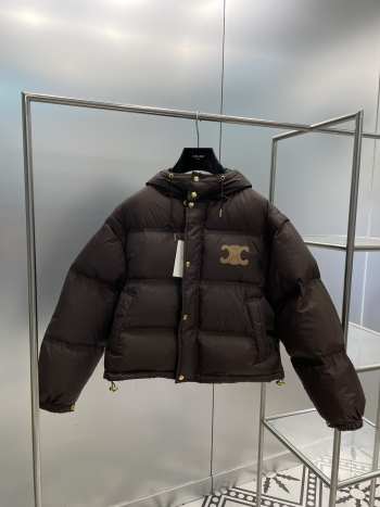 Celine down jacket in brown 