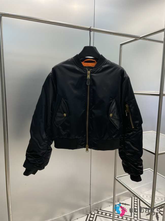 Balenciaga Shrunk cropped bomber jacket - 1