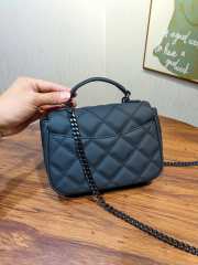 Tory Burch Matte Black Top Handle Bag - 4