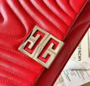 Givenchy Micro 4G bag in quilted leather red 25x15x6cm - 5