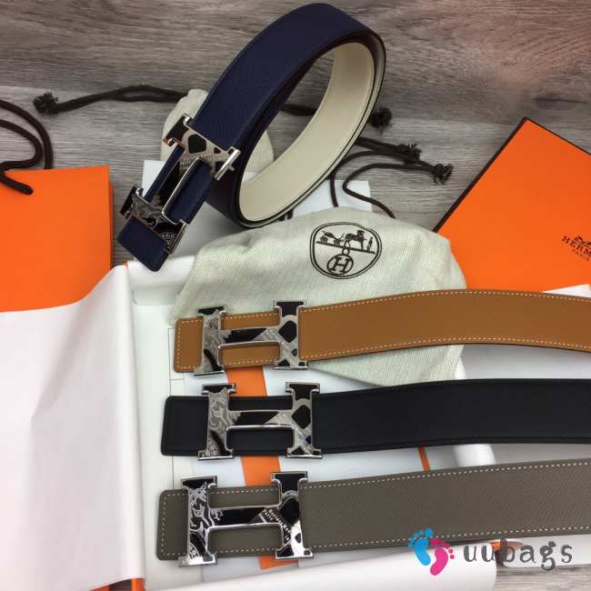 Hermes belt 3 colors width 3.8cm  - 1