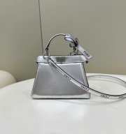 Fendi by Marc Jacobs Peekaboo In Silver Small Bag 20x11x15cm - 1