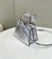 Fendi by Marc Jacobs Peekaboo In Silver Small Bag 20x11x15cm - 4