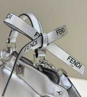 Fendi by Marc Jacobs Peekaboo In Silver Small Bag 20x11x15cm - 5