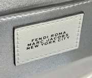 Fendi by Marc Jacobs Peekaboo In Silver Small Bag 20x11x15cm - 2